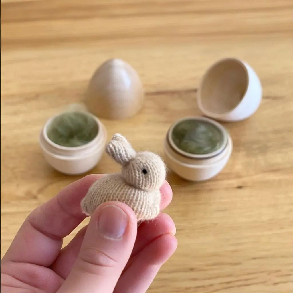 🐰Bunnies In Wooden Eggs