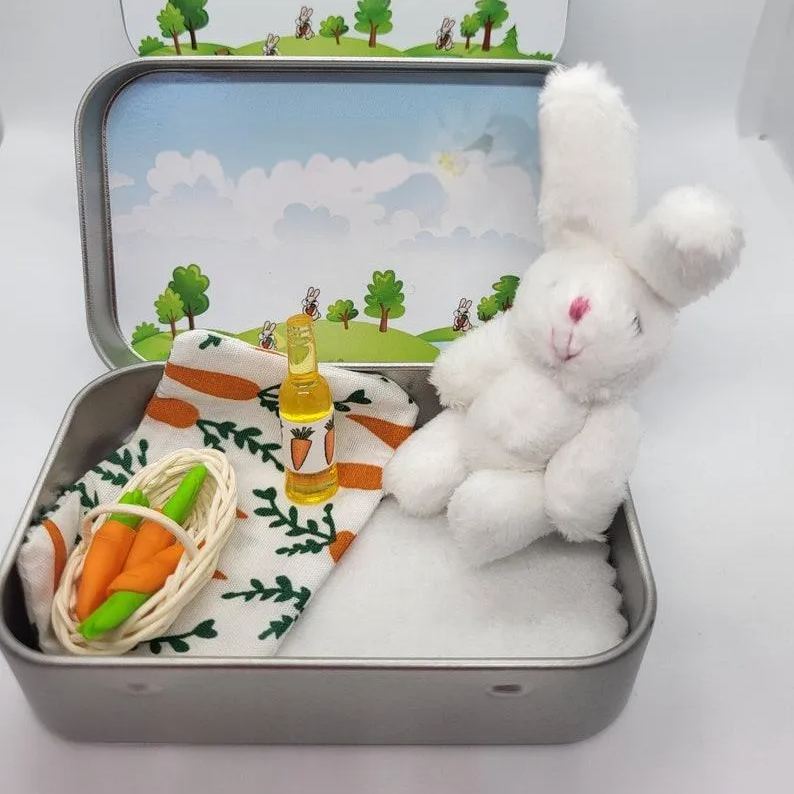 Plush Bunny Pocket Tin