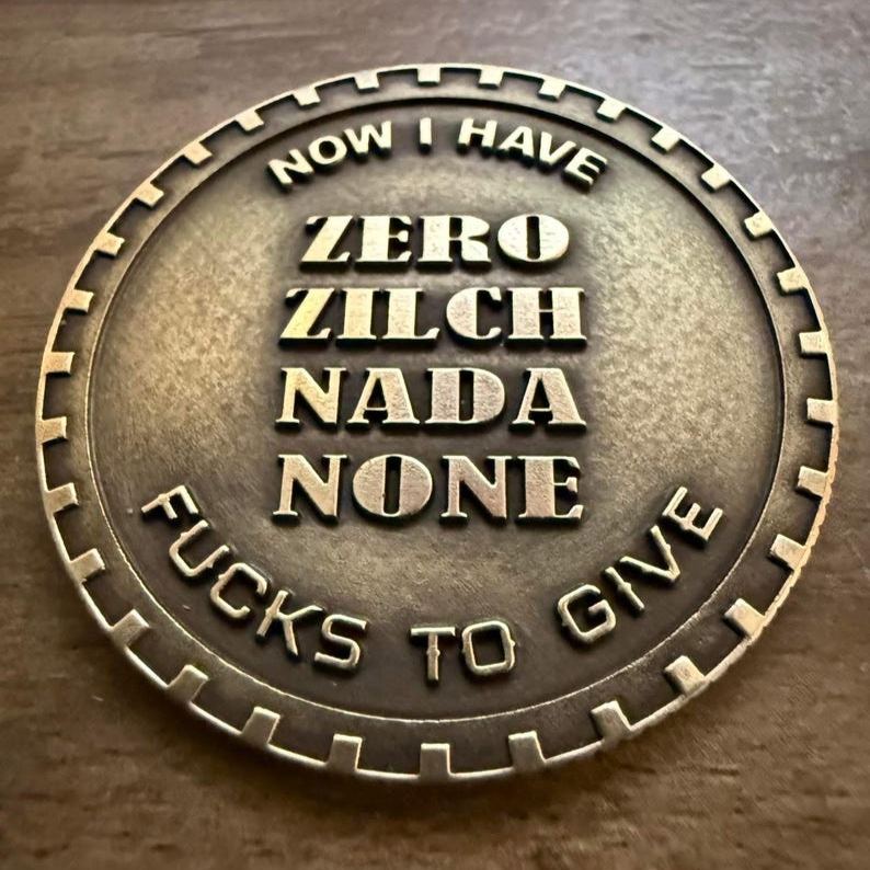 Last Fuck to Give EDC Challenge Coin