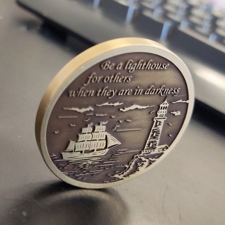 Guiding Light Compass Coin