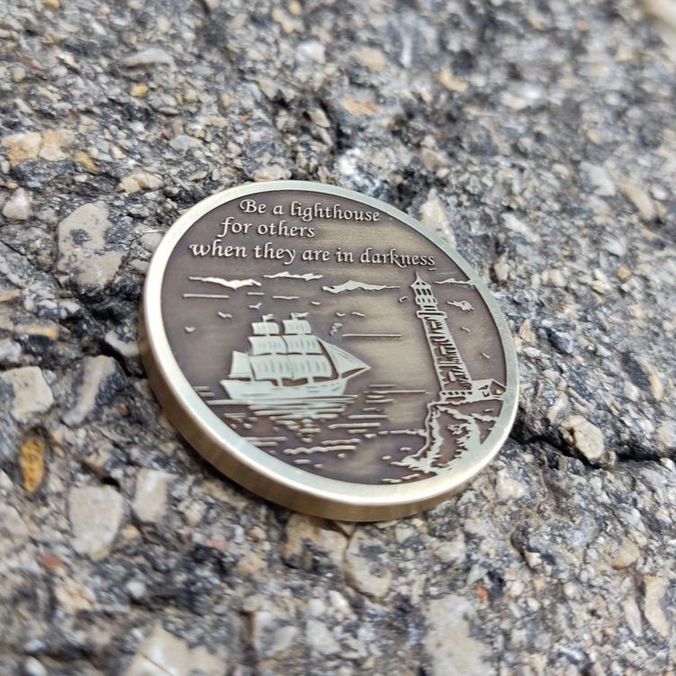 Guiding Light Compass Coin