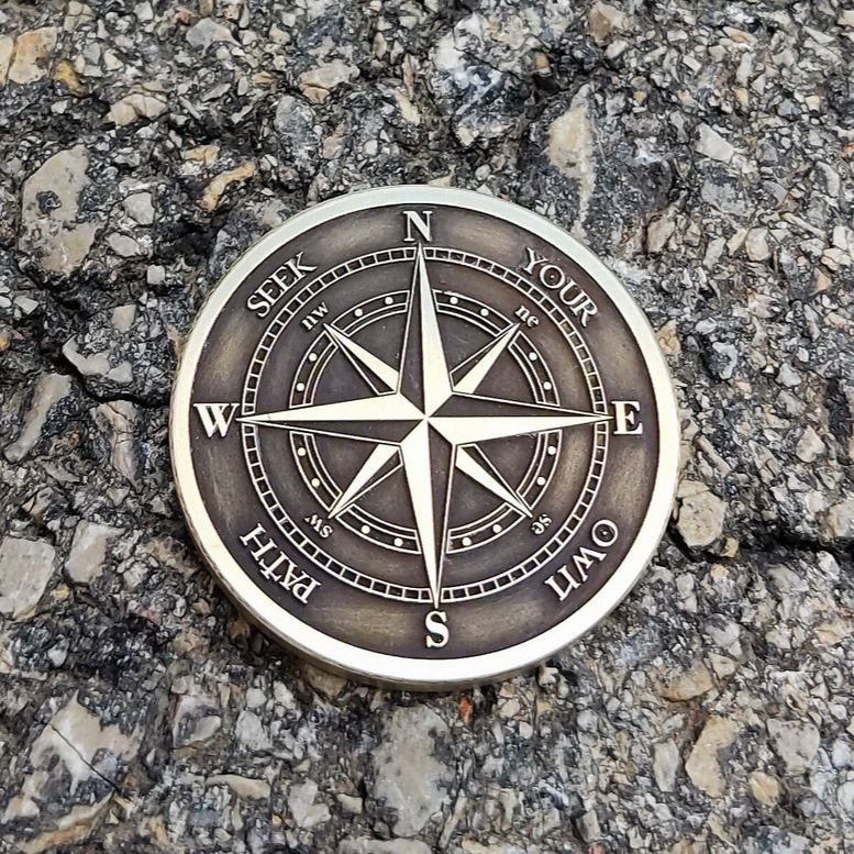 Guiding Light Compass Coin