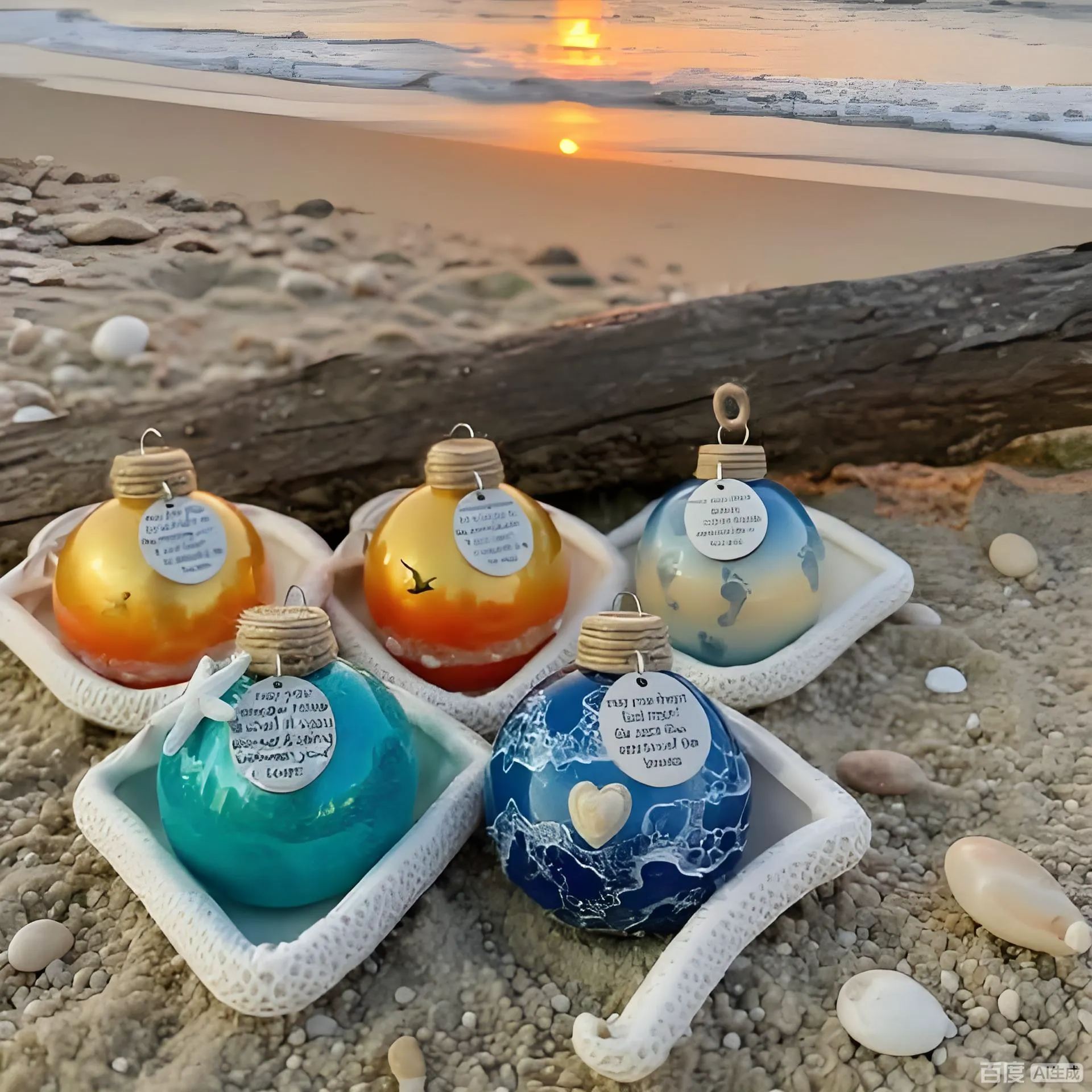 🌊Coastal Serenity Collection: Ocean-Inspired Ornaments