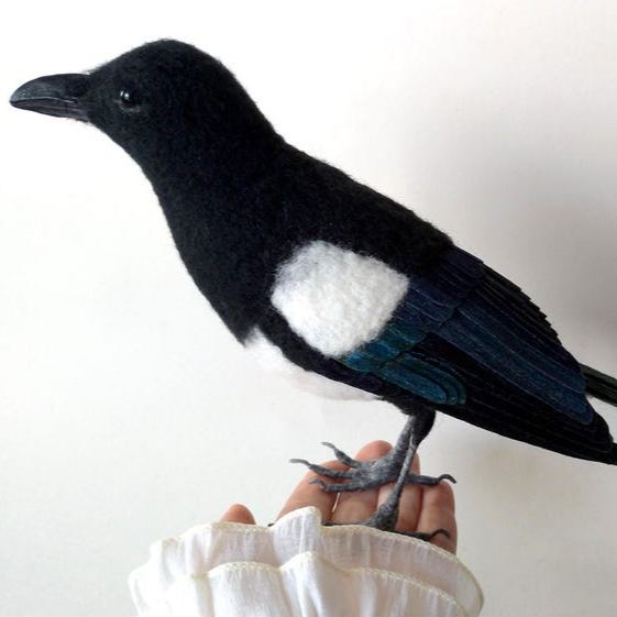 Friendly Needle Felted Bird Collection – Handmade Wool Songbirds