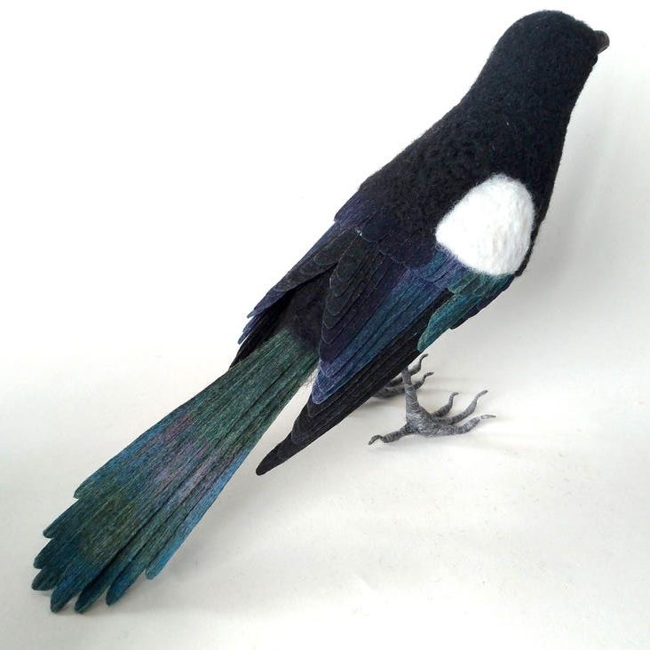 Friendly Needle Felted Bird Collection – Handmade Wool Songbirds