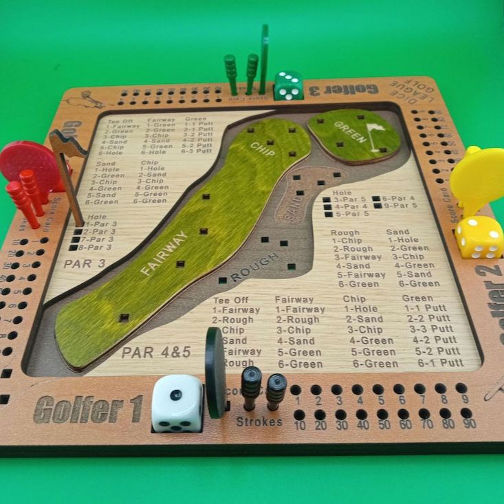 Tabletop Dice Golf Game