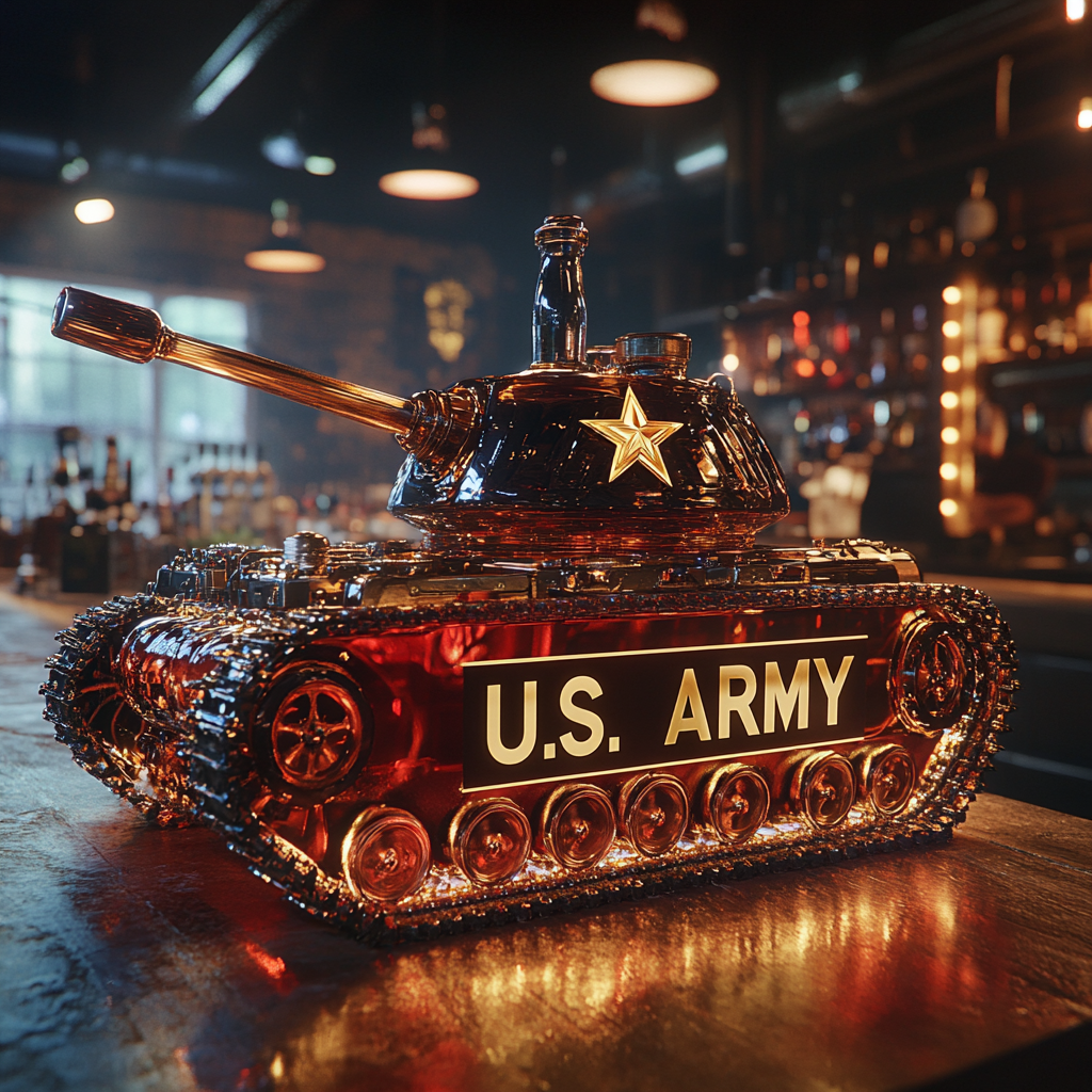 Tank Whiskey Bottle