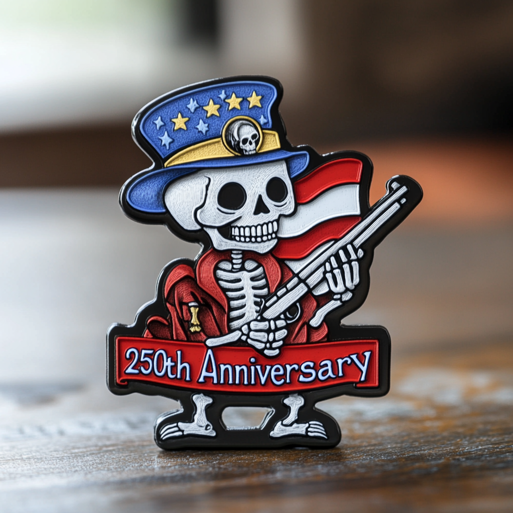 💖250th Anniversary Skeleton Commemorative Pin