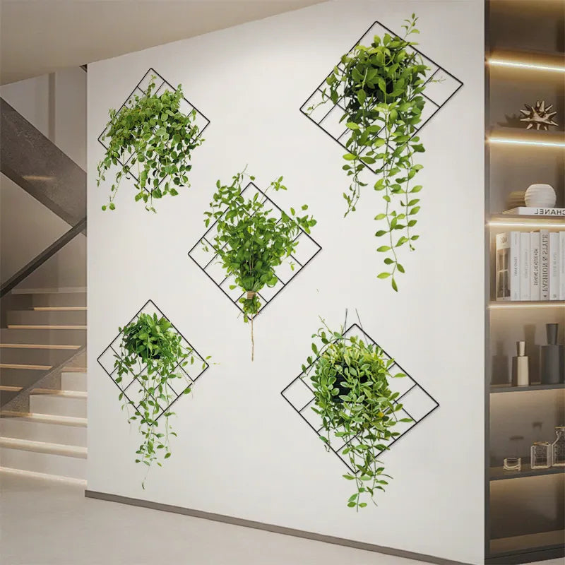 🔥Especial 50% DE DESCUENTO - Adhesivo de pared de planta verde 3D