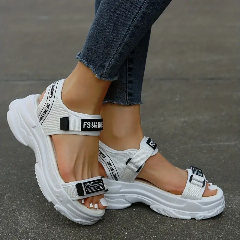 womens platform sports sandals mesh open toe chunky sandals casual outdoor sandals 1