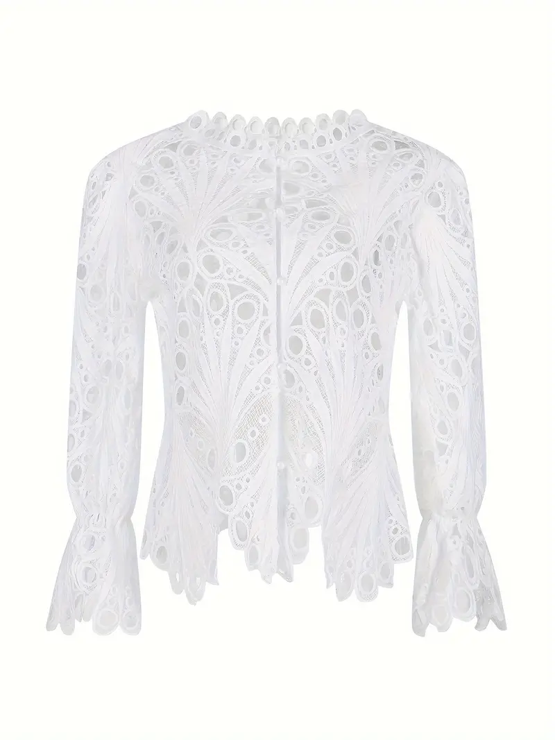 Stylish asymmetrical shirt for women, sexy solid club translucent summer shirt