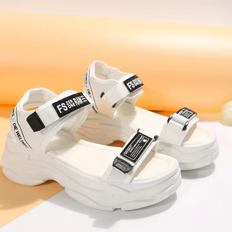 Women's platform sports sandals, open toe platform sandals, leisure outdoor sandals