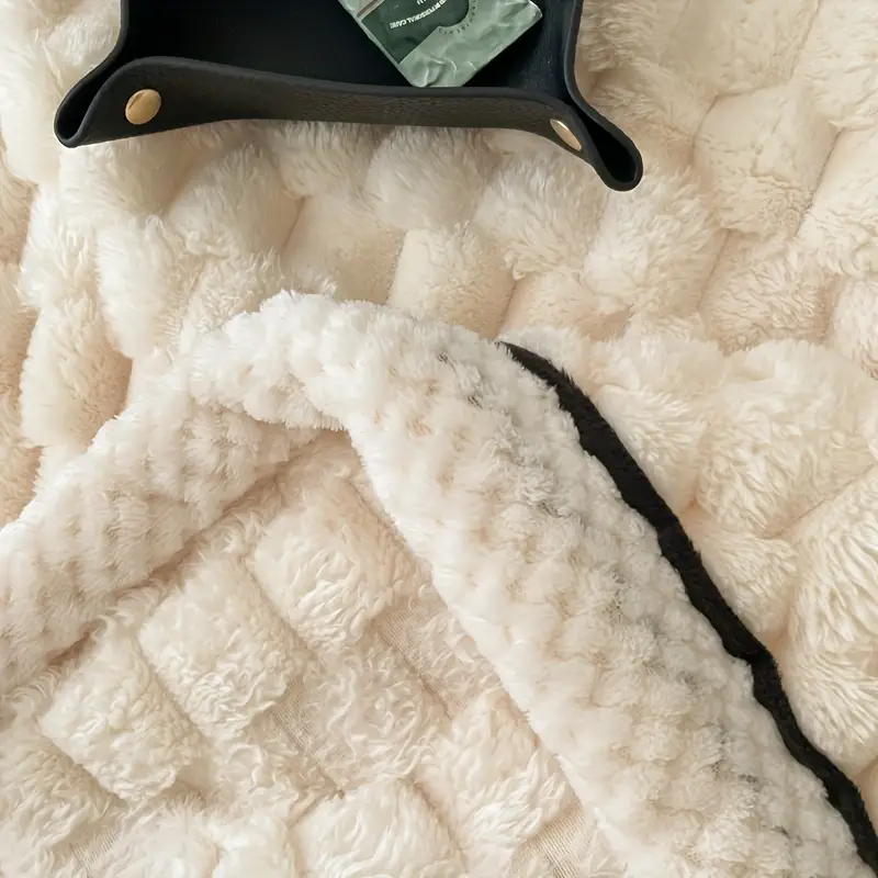 1pc luxury microfiber blanket for travel sofa bed office and home decor soft lightweight and fuzzy plush blanket for boys girls and adults perfect birthday and holiday gift 2