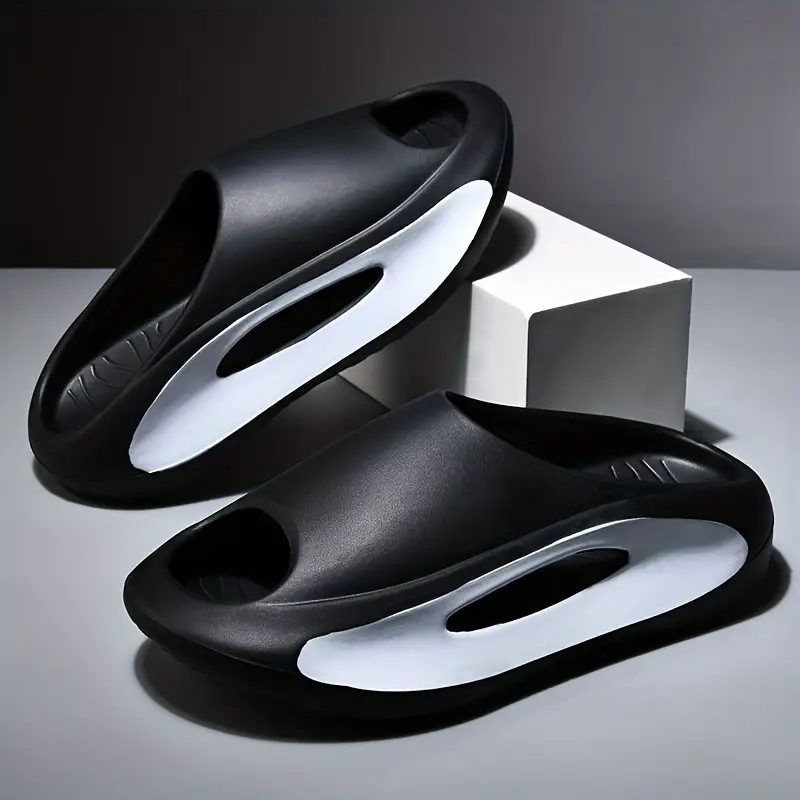 mens fashion slides casual non slip slippers open toe shoes for indoor outdoor beach shower spring and summer 2