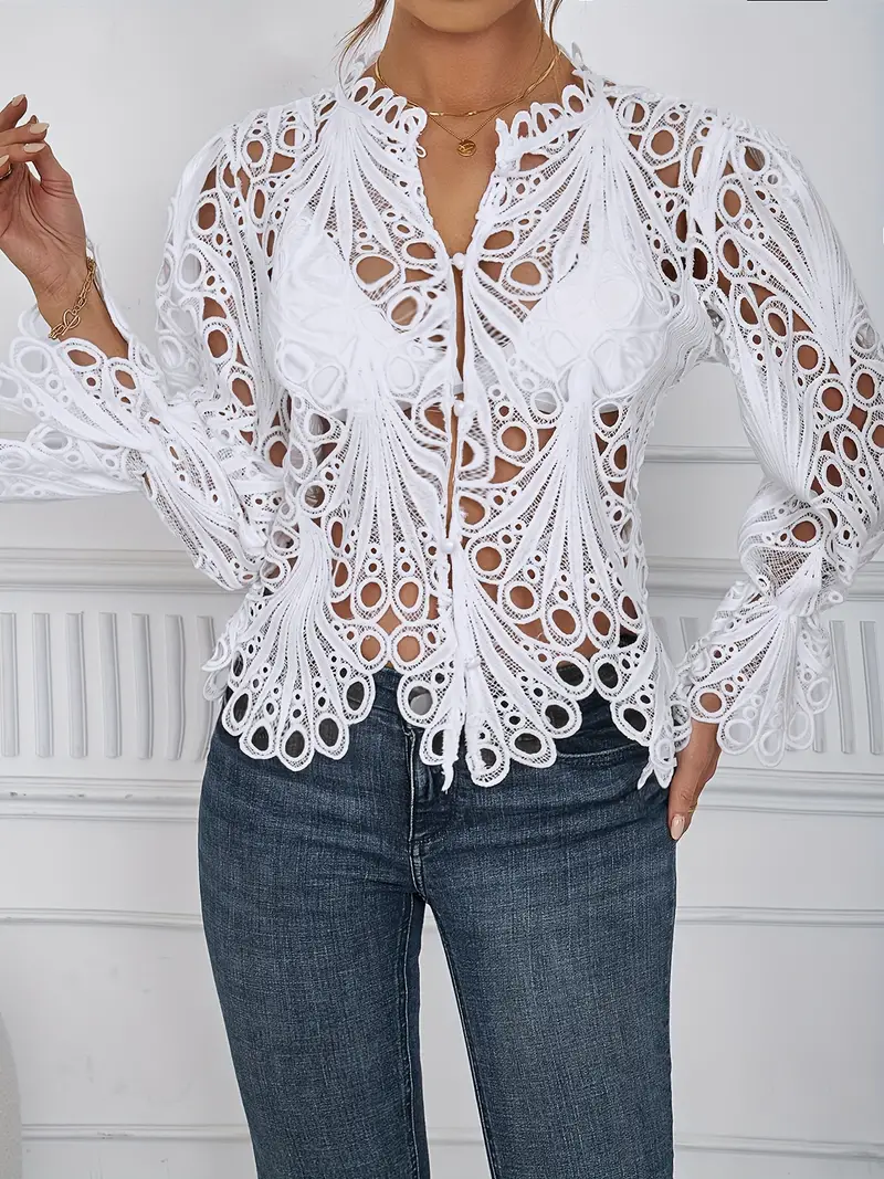 cut out asymmetrical blouse sexy solid nightclub semi sheer summer blouse womens clothing white 4