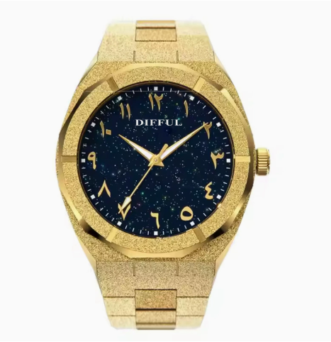 New waterproof steel bracelet men's watch