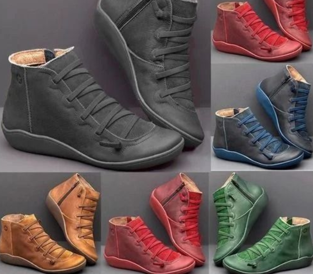British style work shoes Martin boots women's large size high top fashion short boots casual women's boots
