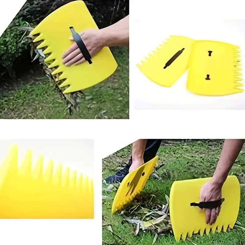 1 pair of portable garbage collection leaf spoons, claws, hand rakes, garden tools, pruning, grass cleaning
