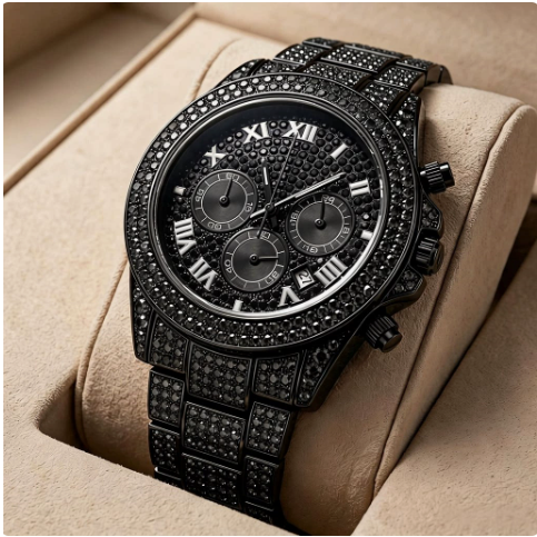 Men's stainless steel waterproof quartz watch