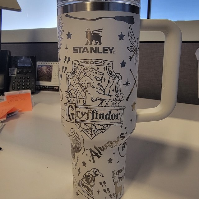 Laser Engraved Harry Potter, Wizard Tumbler With Handle, Stanley