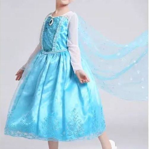 Frozen Elsa Princess Dress Cross-border Special Foreign Trade Girls' Dress Halloween Children's Dress