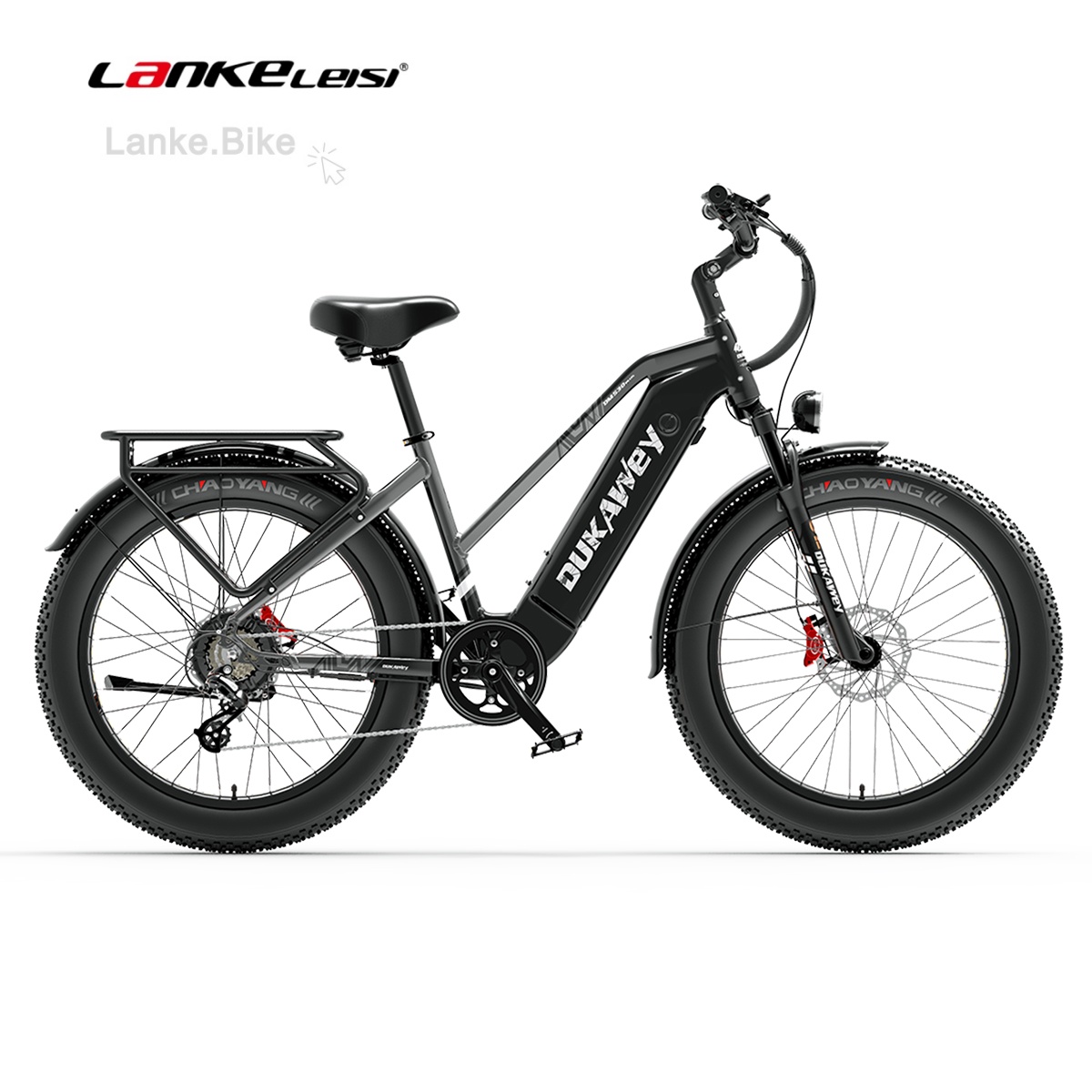 Dukawey DM530 Plus 1000W Electric Fat Tire Mountain Bike - 26" eMTB with 52V 20Ah Samsung Battery