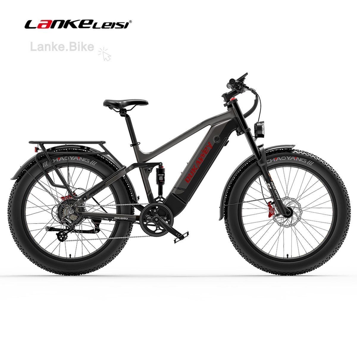 DUKAWEY Silvertip8 1000W Fat Tire Electric Mountain Bike – 52V System | 26" All-Terrain E-Bike