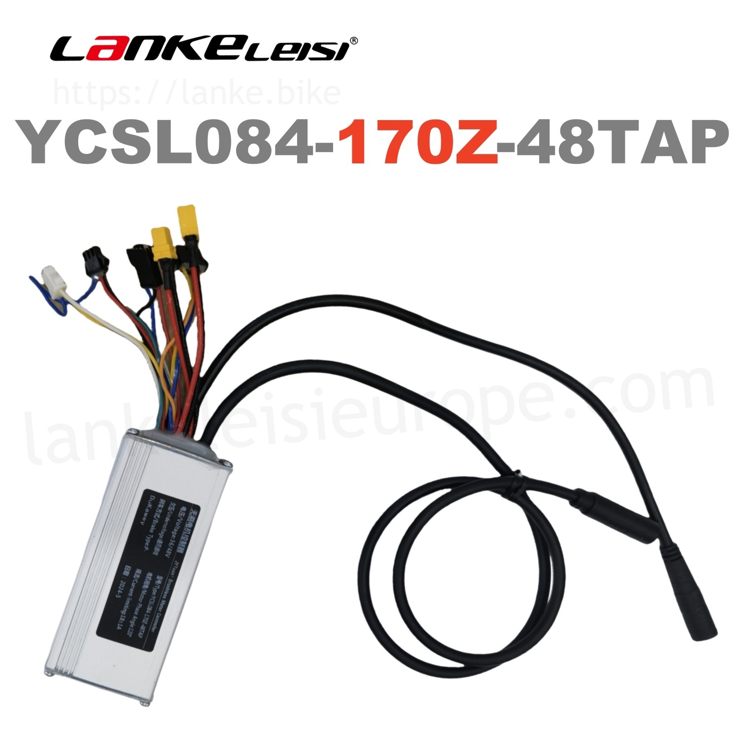 Original Controller for X3000 MAX Lankeleisi Electric Bike YCSL084-170F-48AP/ YCSL084-170Z-48TAP are compatible with YCSL084-165F-48AP / CSL084-165Z-48TAP as replacements.