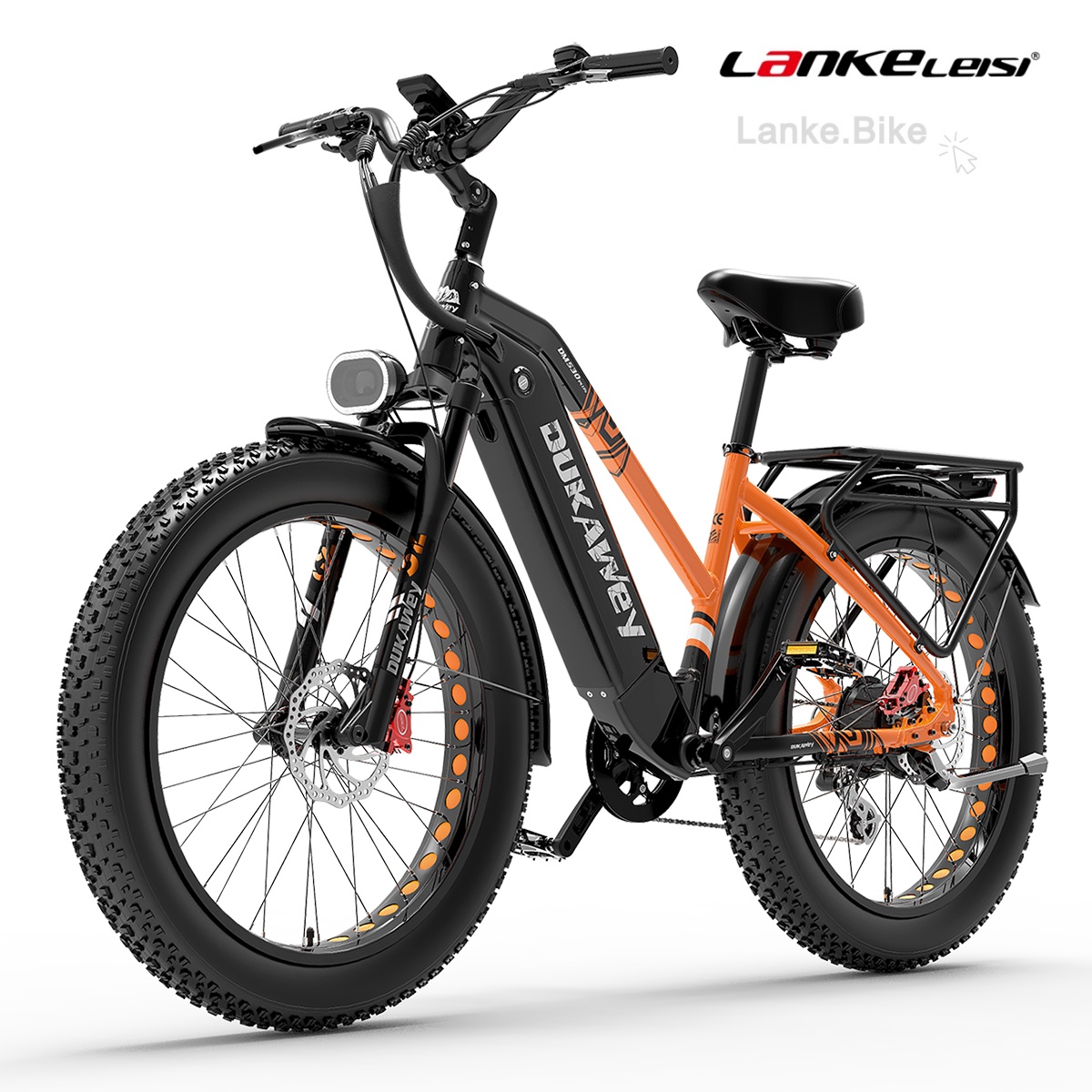 Dukawey DM530 Plus 1000W Electric Fat Tire Mountain Bike - 26" eMTB with 52V 20Ah Samsung Battery