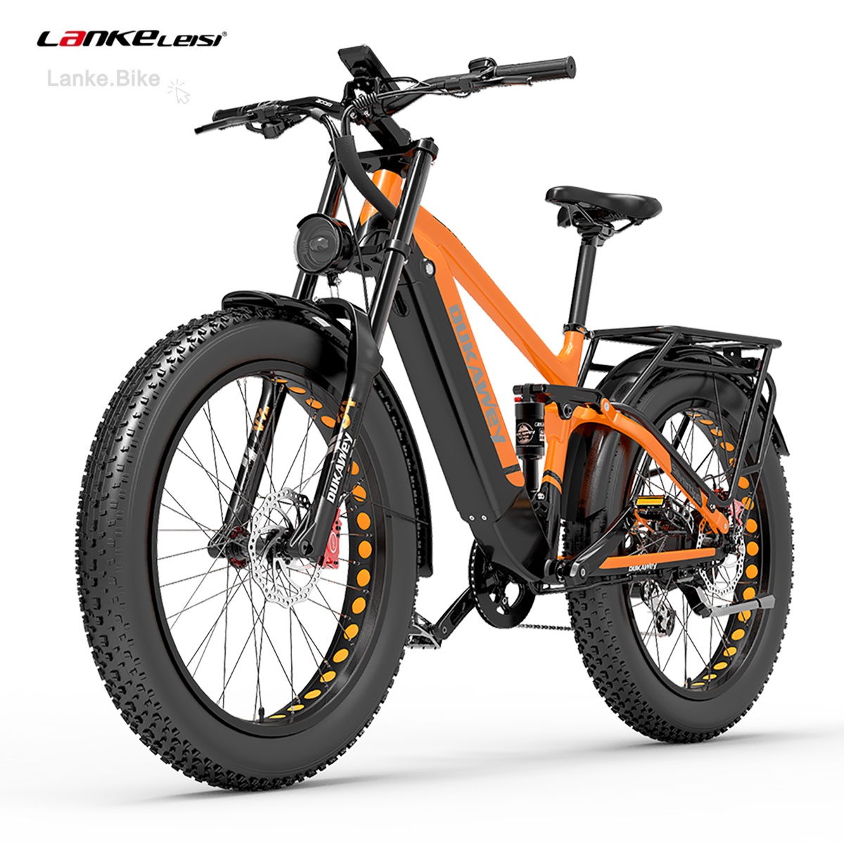 DUKAWEY Silvertip8 1000W Fat Tire Electric Mountain Bike – 52V System | 26" All-Terrain E-Bike