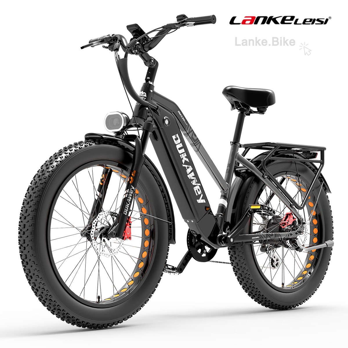 Dukawey DM530 Plus 1000W Electric Fat Tire Mountain Bike - 26" eMTB with 52V 20Ah Samsung Battery