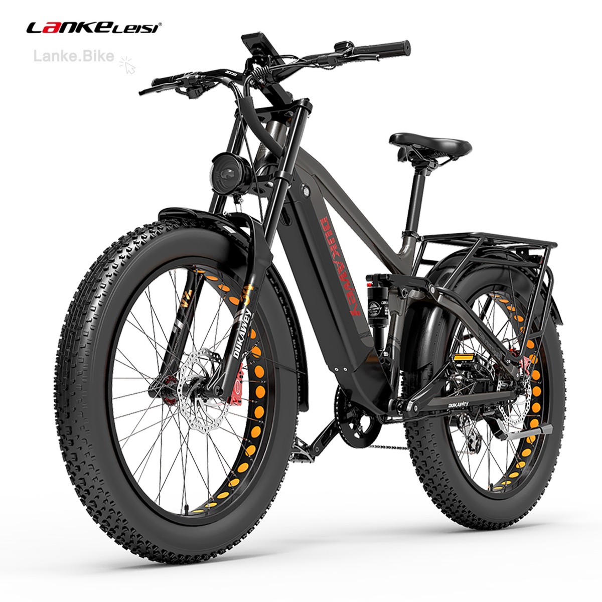 DUKAWEY Silvertip8 1000W Fat Tire Electric Mountain Bike – 52V System | 26" All-Terrain E-Bike
