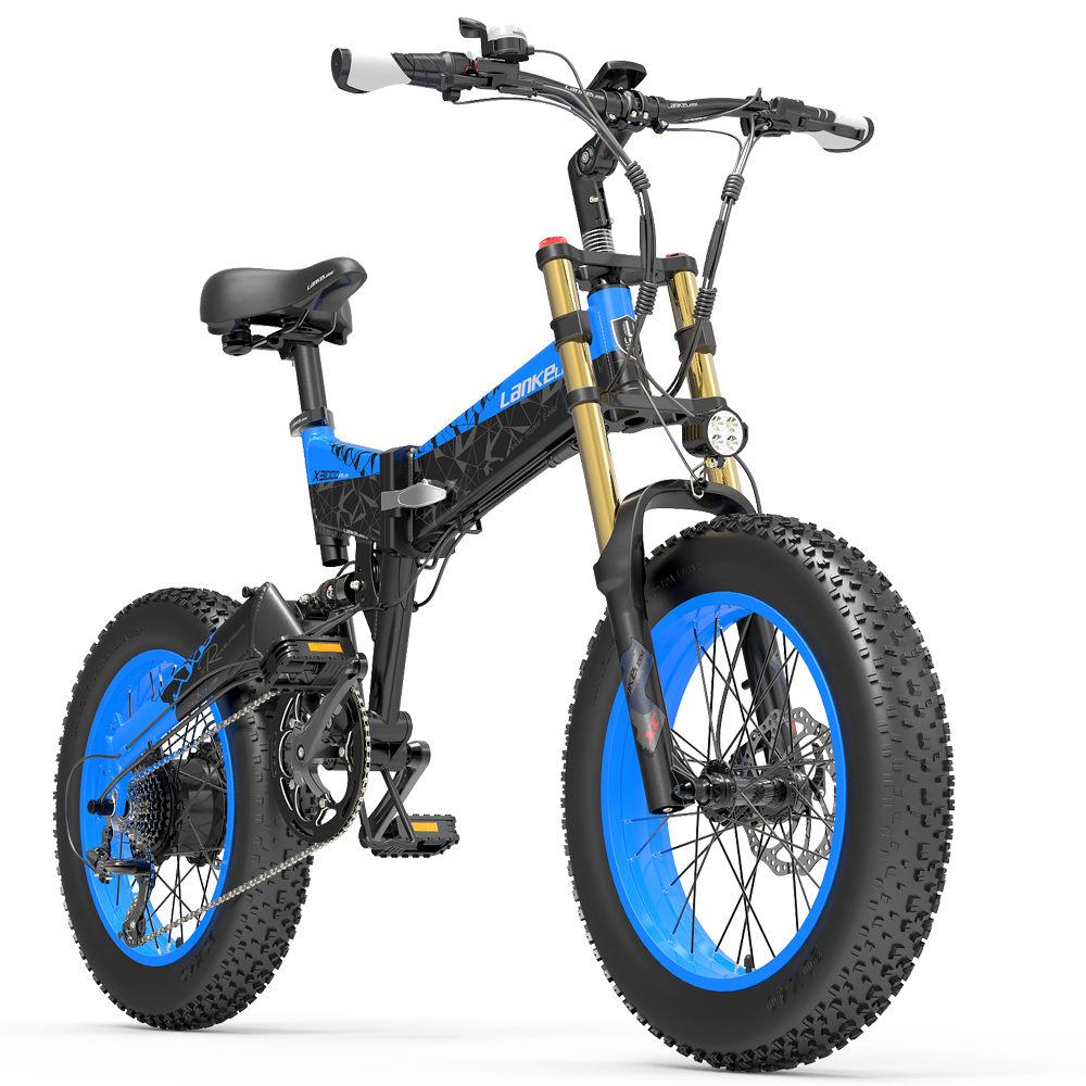 X3000plus-UP 20 Inch 4.0 Fat Tire Snow Bike, Folding Mountain Bike, 1000W Motor, Full Suspension, Upgraded Front Fork electric snow bike
