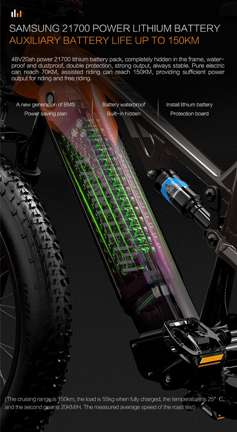 Lankeleisi RV800 Plus 26 Inch Fat Tire Electric Bike, Adopt Bafang Motor and 48V 20Ah Samsung Battery,Front & Rear Hydraulic Brakes,Hydraulic Suspension Front Fork