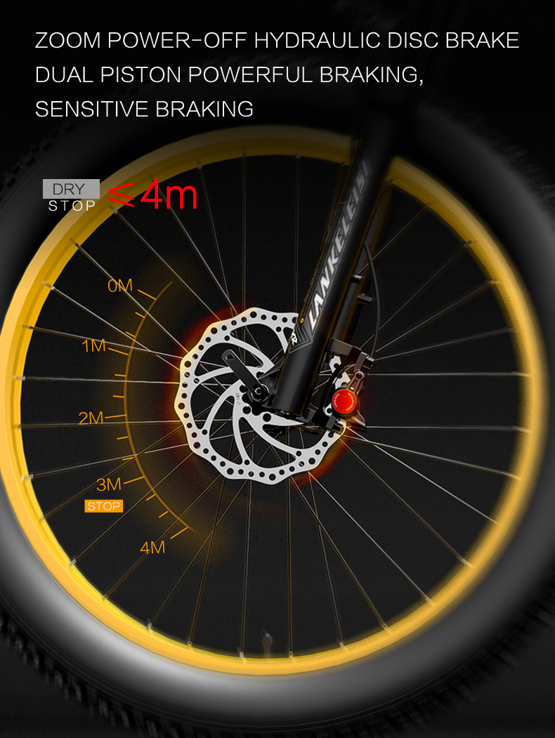 RV700 1000W 48V 16Ah Powerful Electric Bicycle 26 Inch Beach Bike Mountain Bike Upgraded Oil Spring Downhill Fork Dual Suspension