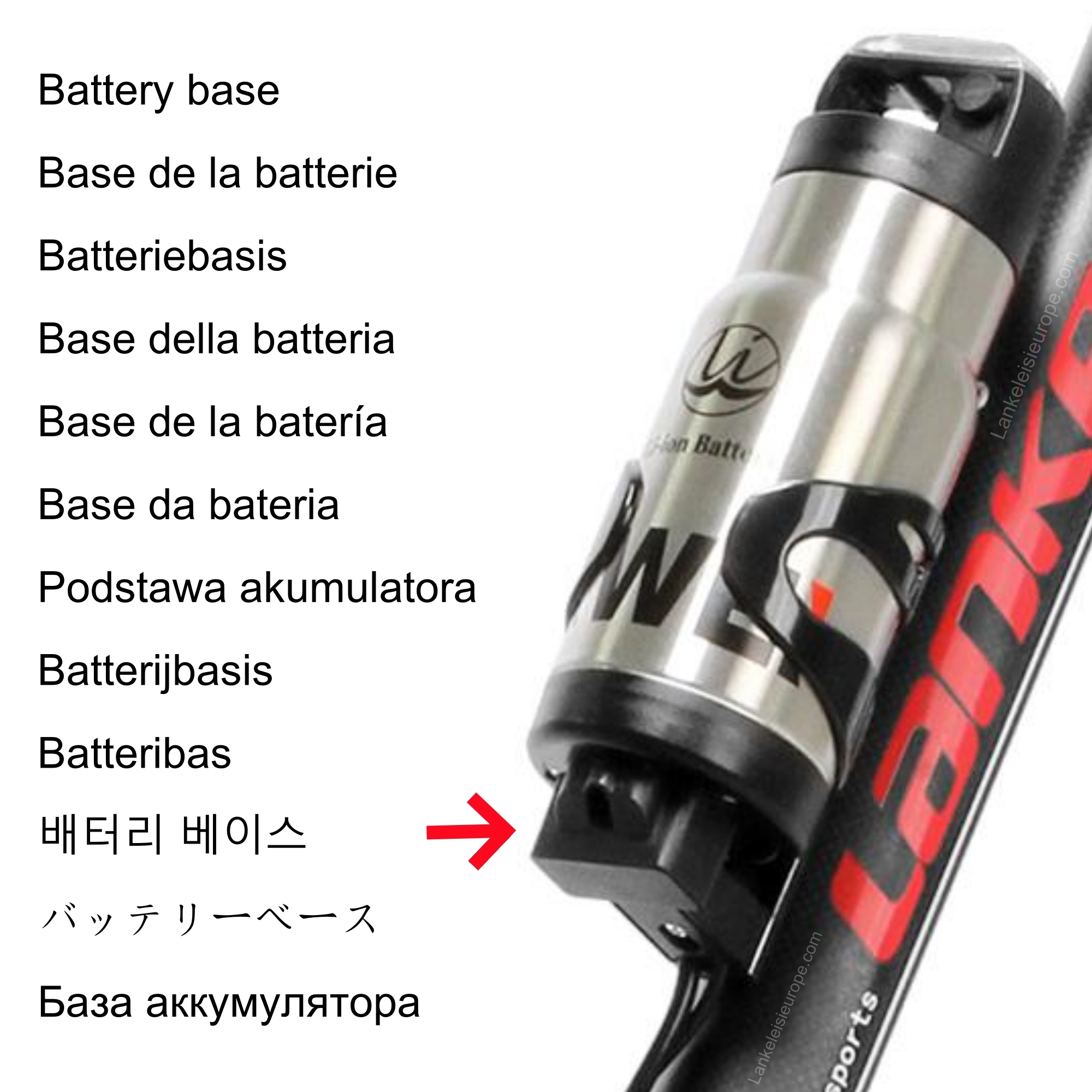 Battery Base for Lankeleisi S600 Electric Bike