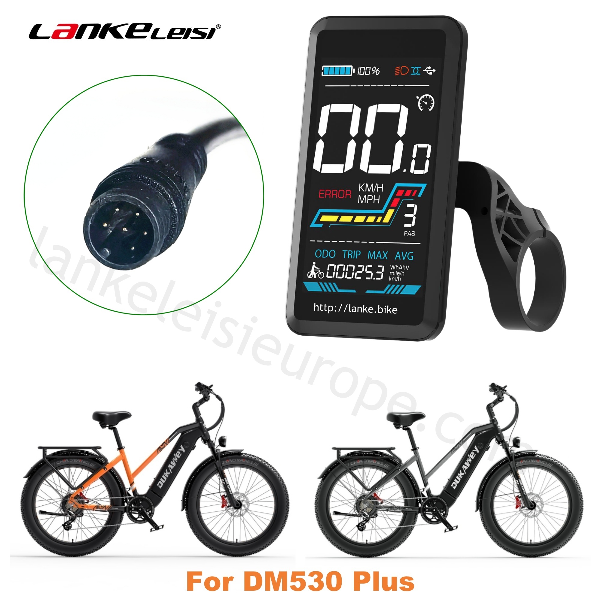 Intelligent LCD Display for Lankeleisi Electric Bicycle Ebike