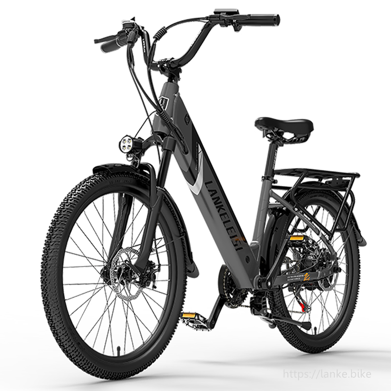 ES500 Pro 24 Inch City Bike,130Km Endurance by 48V 14.5Ah Battery , 500W Brushless Motor , 32km/h Max Speed , both Disc Brakes 