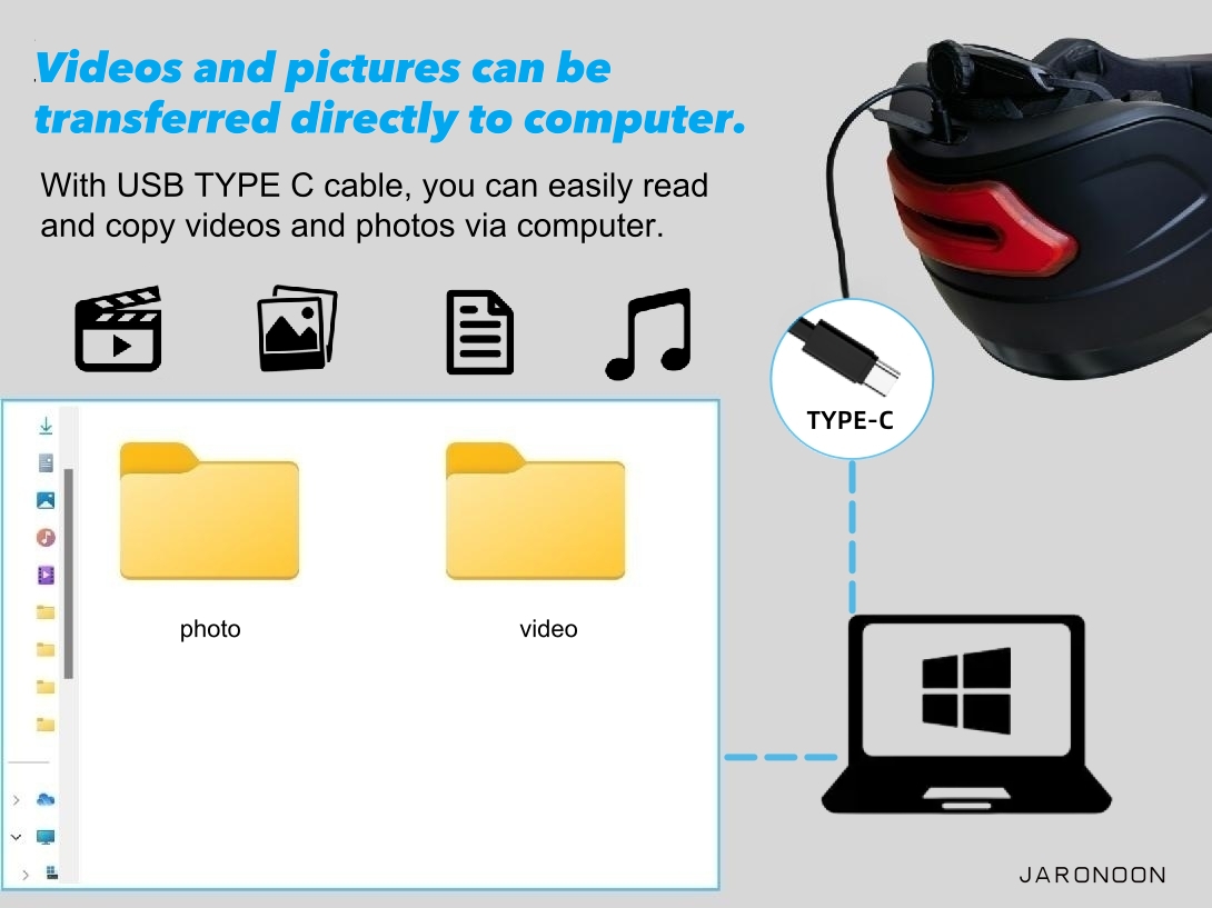 Upgraded 1080P HD Built-in Camera Bluetooth Calling Smart Helmet, with Detachable Visor,Turn Signal Taillight