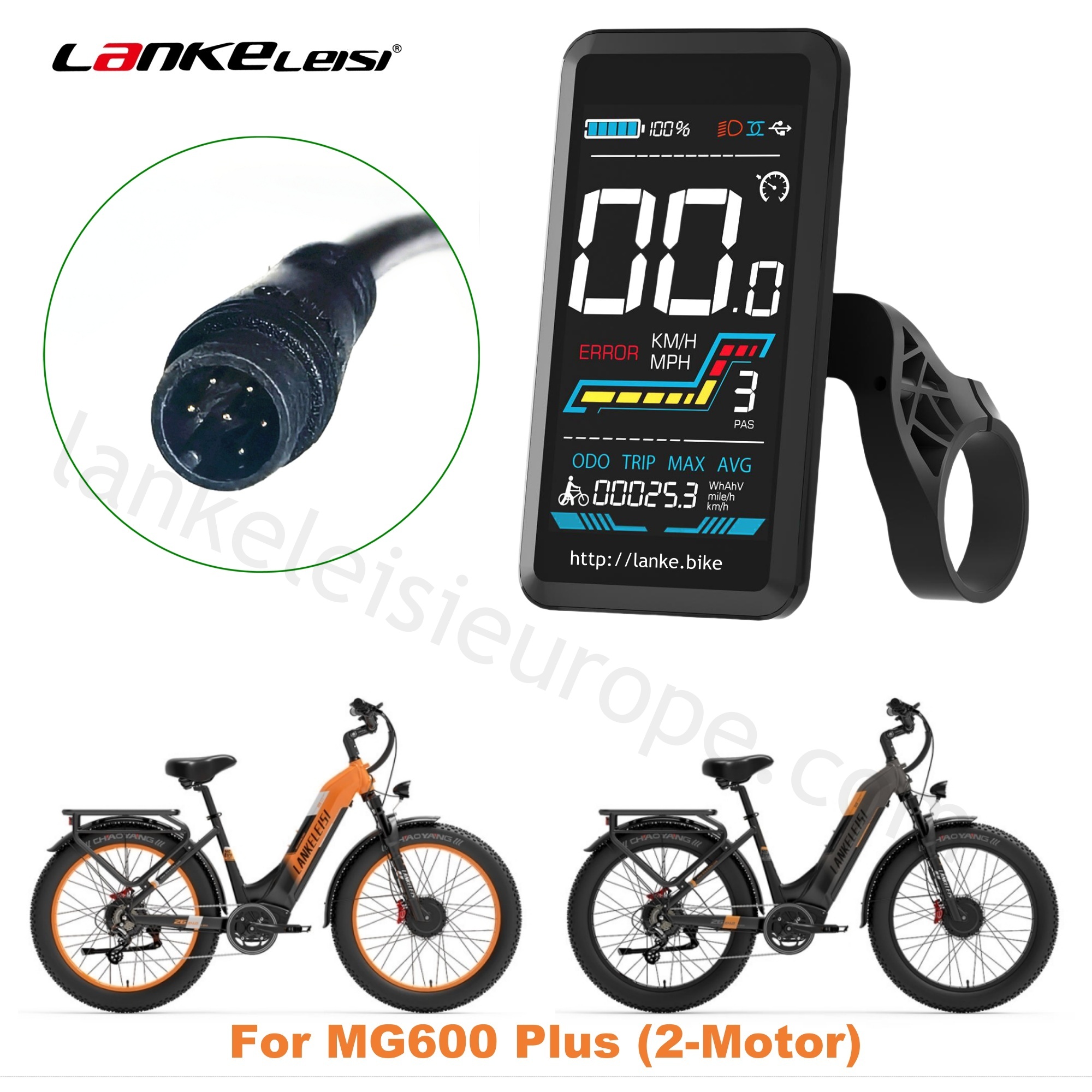 Intelligent LCD Display for Lankeleisi Electric Bicycle Ebike