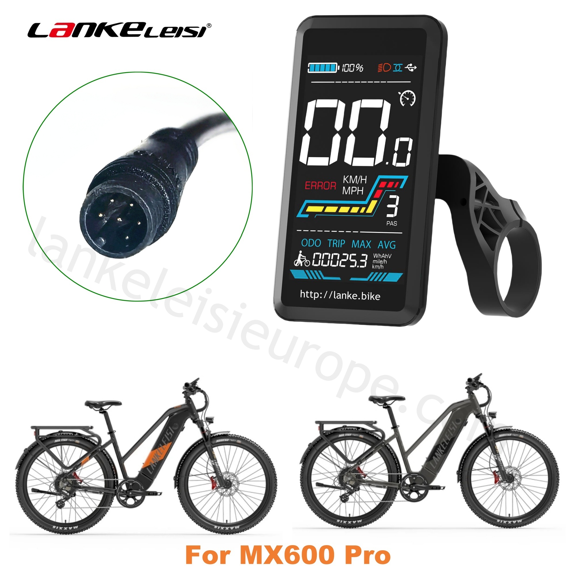 Intelligent LCD Display for Lankeleisi Electric Bicycle Ebike