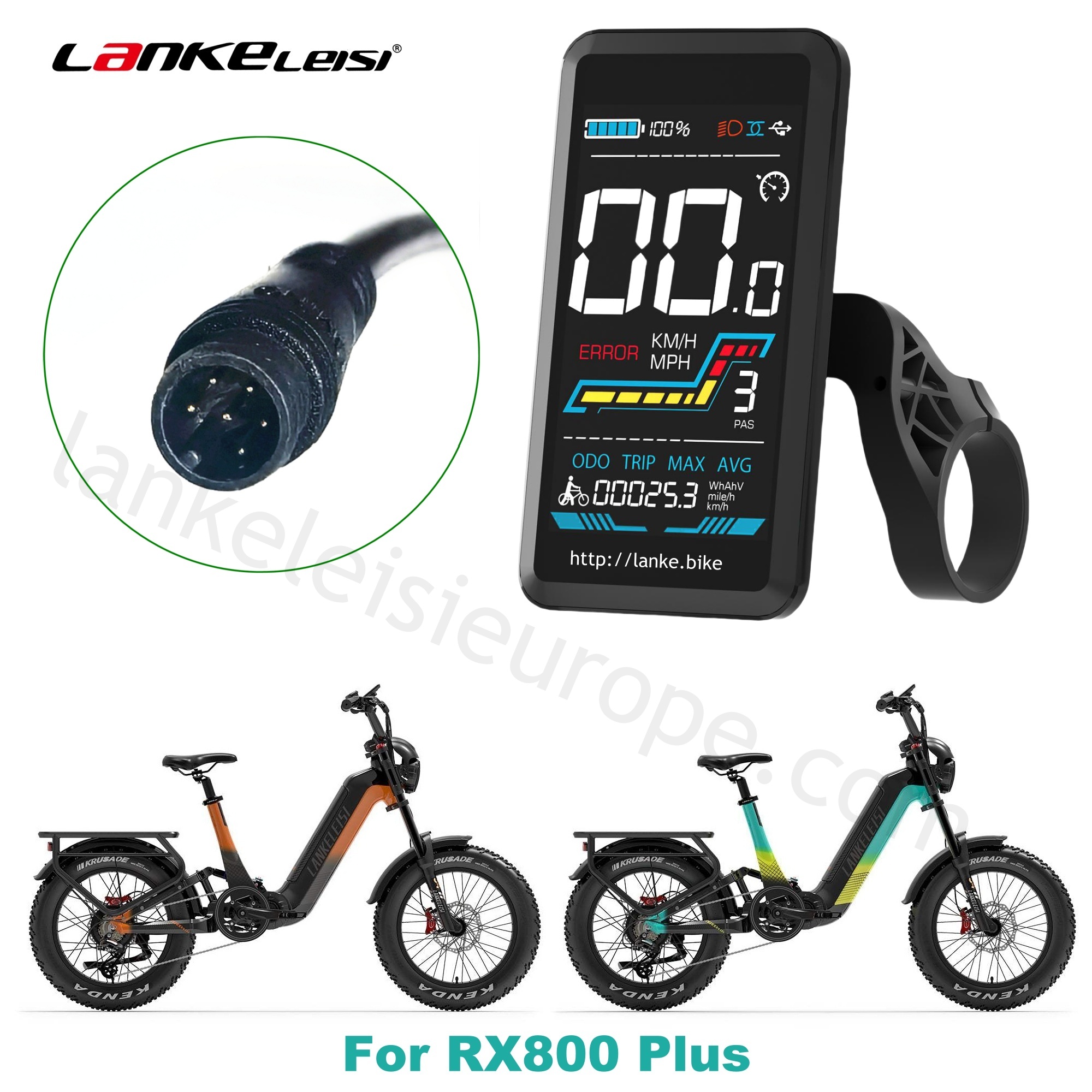 Intelligent LCD Display for Lankeleisi Electric Bicycle Ebike