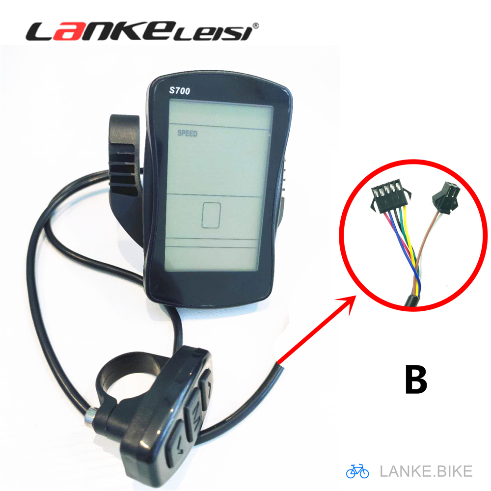S700 Multifunctional LCD Display Bike Computer for Lankeleisi Electric Bike