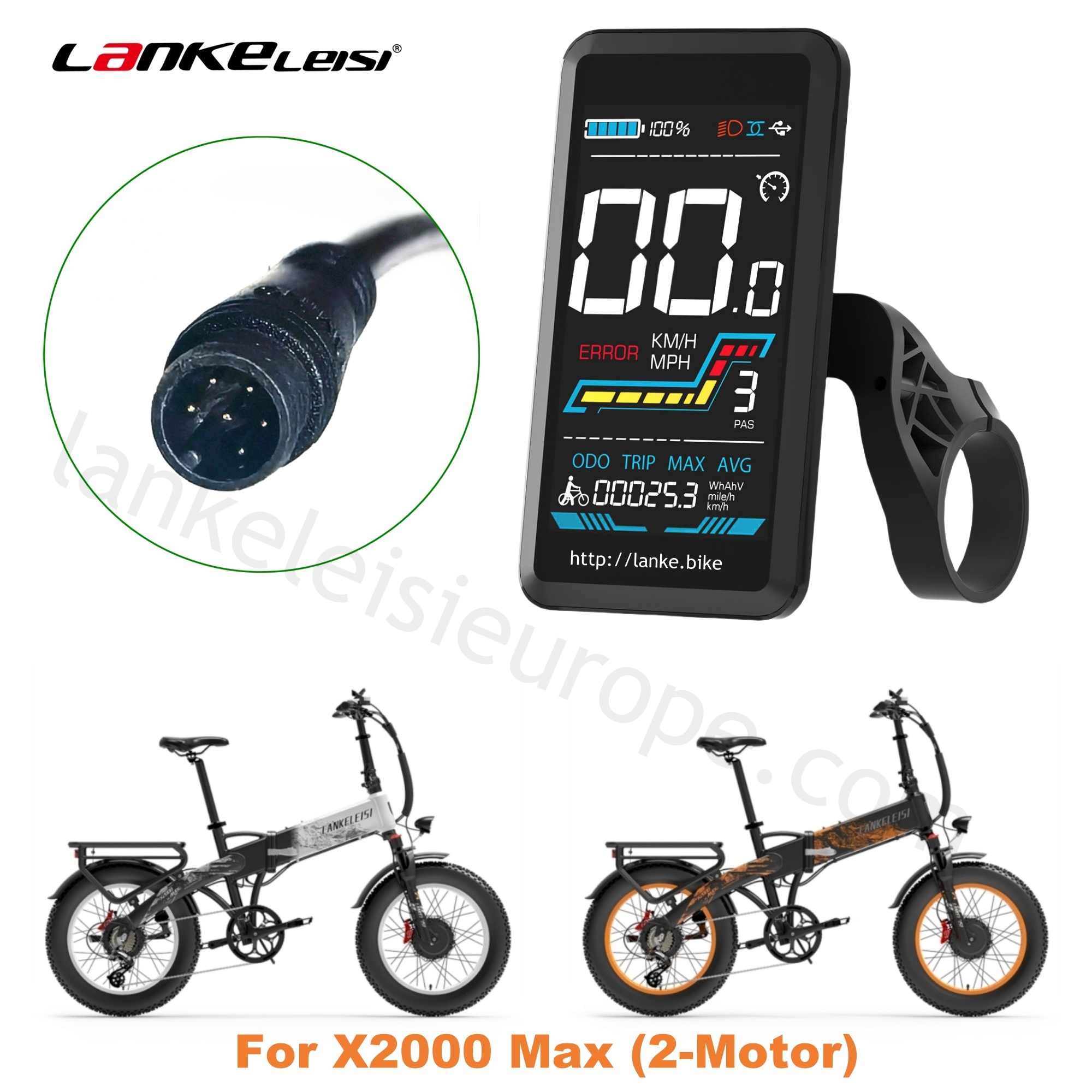 Intelligent LCD Display for Lankeleisi Electric Bicycle Ebike