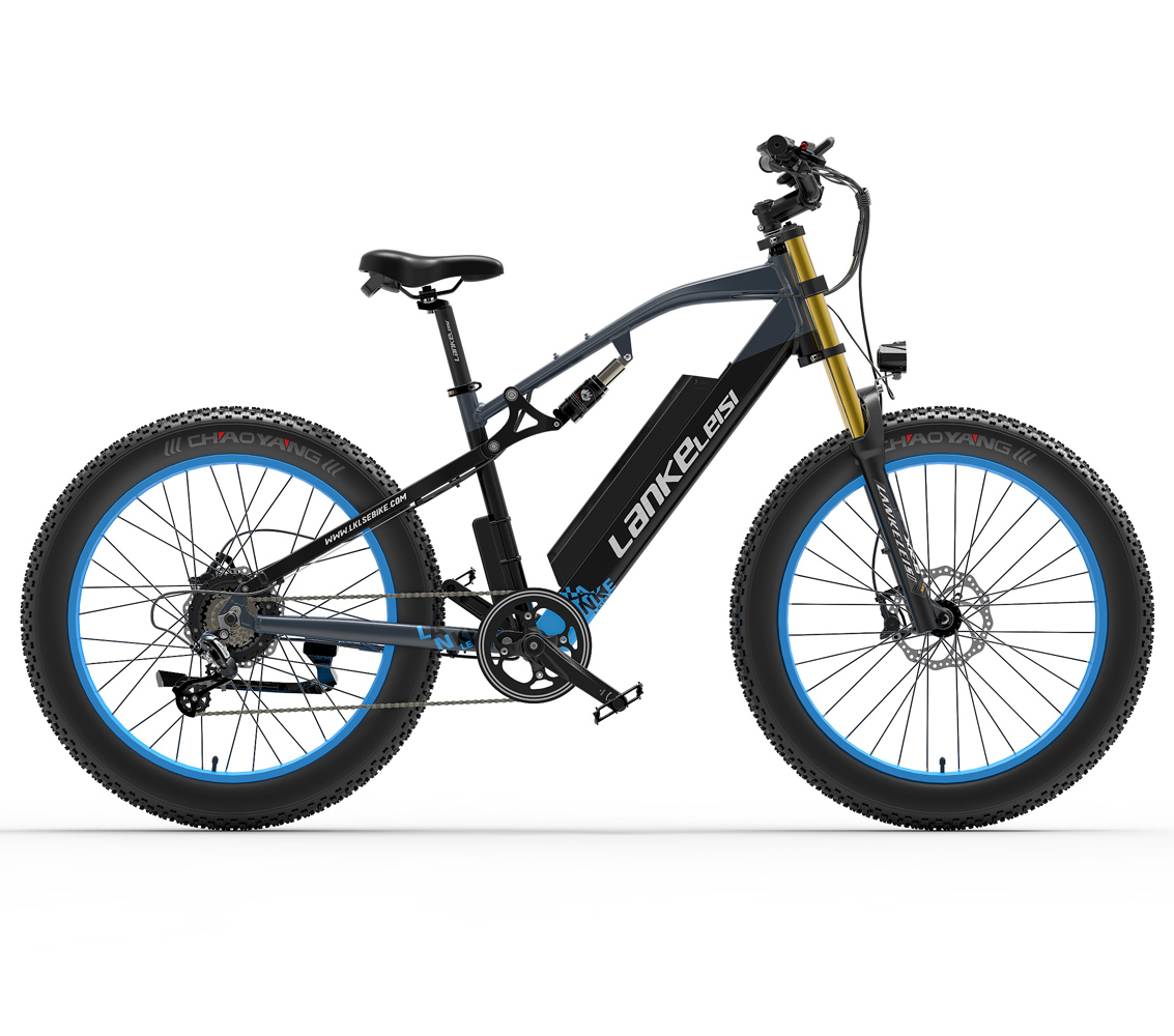 RV700 1000W 48V 16Ah Powerful Electric Bicycle 26 Inch Beach Bike Mountain Bike Upgraded Oil Spring Downhill Fork Dual Suspension