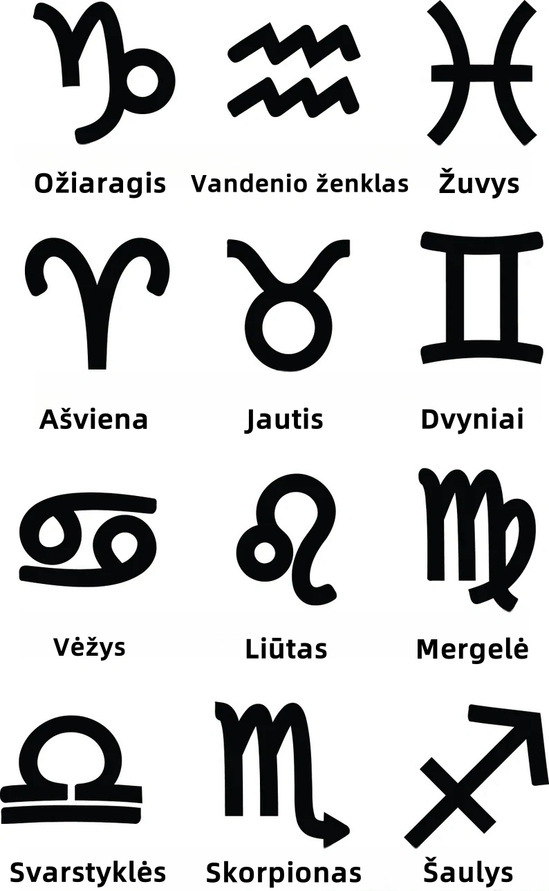 🌟🌈 Unikalus 18K aukso zodiako kaklo papuošalas su unikaliu akmeniu✨🎁 (abipusiškas)