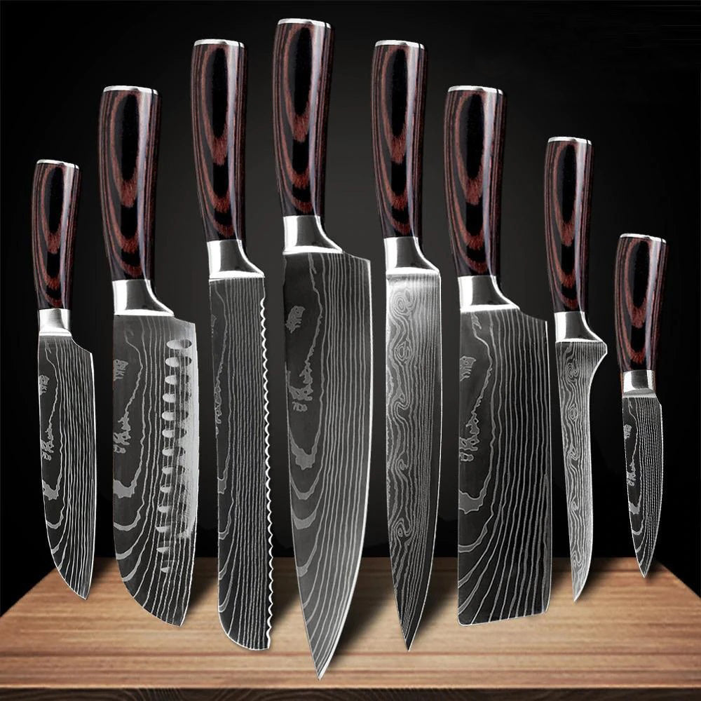 🔥🔪Ограничени до 9 комплекта, 50% отстъпка от 8 части комплект кухненски ножове от неръждаема стомана