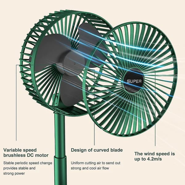 🔥 Ventilador telescópico plegable