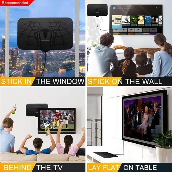 🔥Spider Model Noua antenă HDTV cu fir 4K (cip 5G, 🌎 disponibil pentru utilizare globală)