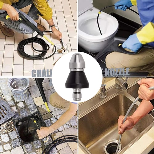 ⏰ÚLTIMO DIA 80% OFF - Ferramenta de limpeza de esgotos com bocal de alta pressão